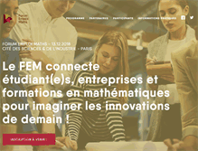 Tablet Screenshot of forum-emploi-maths.org